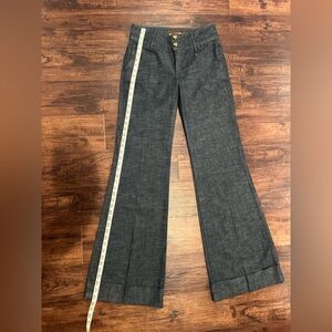 Ditto’s 1970’s denim rare flare bell bottom jeans
Size: 28